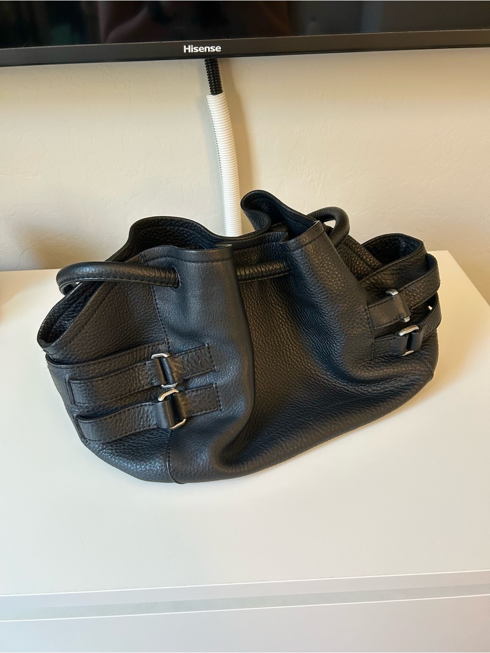 Cole Haan Leather Black Purse | Village Hobo Shoulder Bag